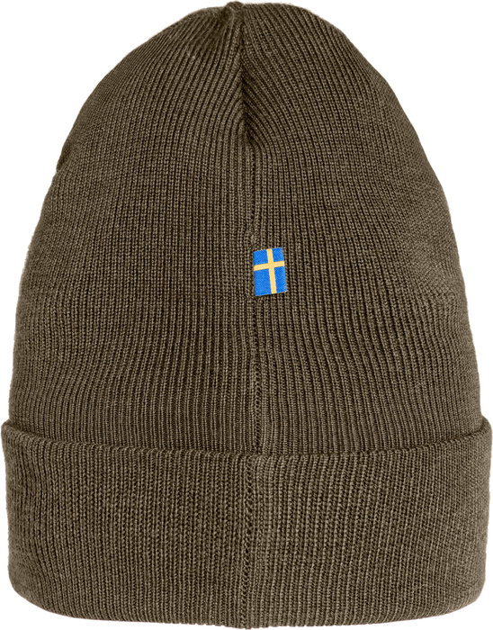 Vlněná čepice Fjallraven Classic Knit Hat - dark olive, fotografie 2