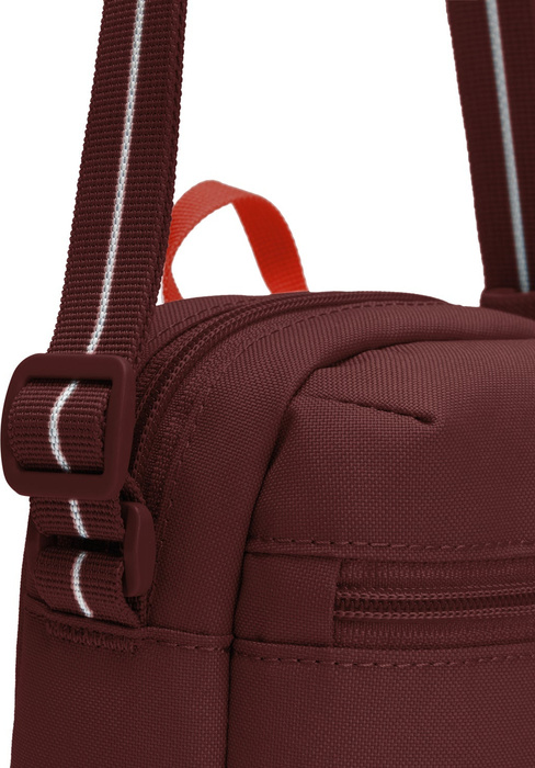 Taška přes rameno s ochranou proti krádeži Pacsafe Go 1,5L – Garnet Red, fotografie 7