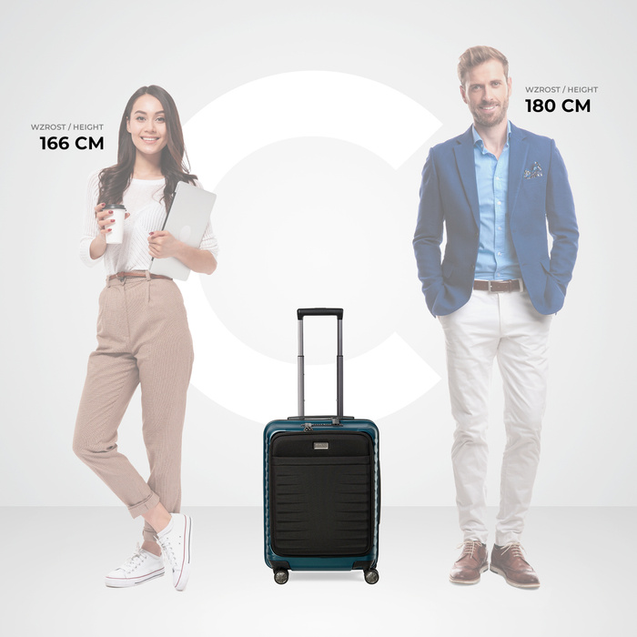 Obchodní kufr Titan Litron 55 cm – modrý, fotografie 11