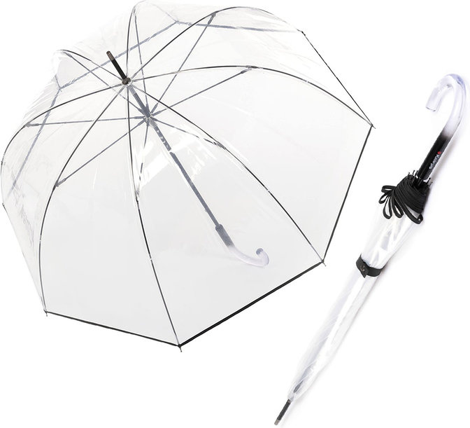 Automatický deštník Knirps C.760 Stick Transparent solid black