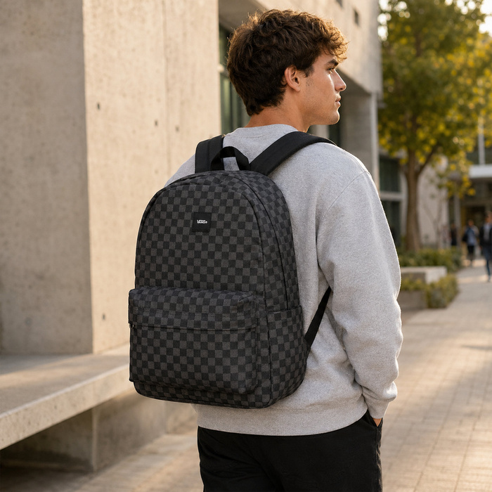 Batoh na notebook do 15" Vans Old Skool Check, fotografie 7