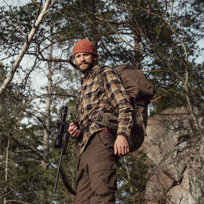 Zimní čepice Fjallraven Byron Hat Thin Dark olive z jehněčí vlny, fotografie 3