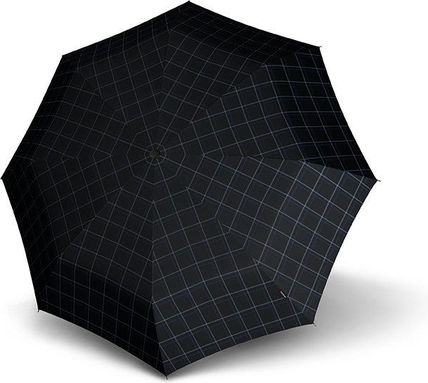 Automatický deštník Knirps T.200 Medium Duomatic Black and Blue Check, fotografie 2