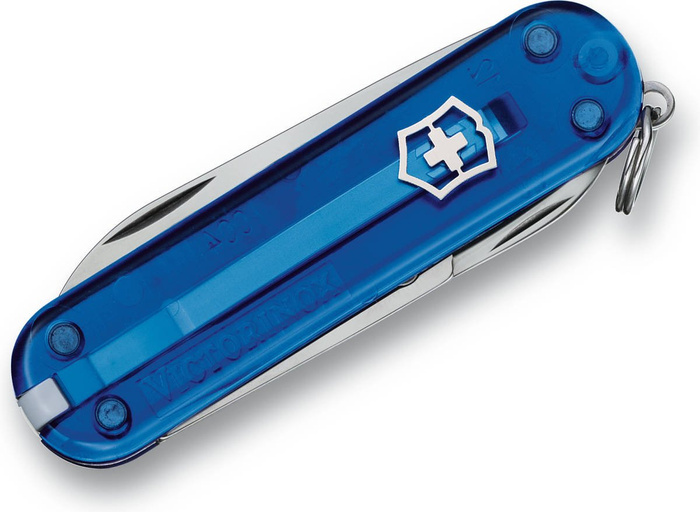 Kapesní nůž Victorinox Classic SD modrý průhledný 0.6223.t2, fotografie 3