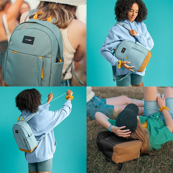 Antikradení batoh Pacsafe Go 15L Fresh Mint, fotografie 12