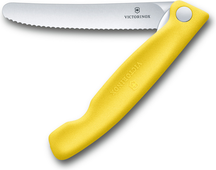Skládací kuchyňský nůž Swiss Classic Victorinox Žlutý, fotografie 5