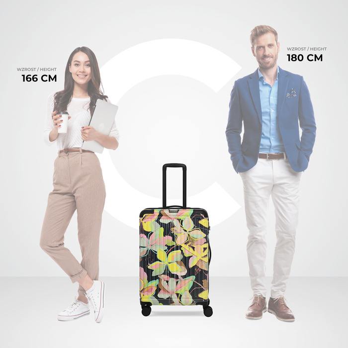 Střední kufr Travelite Cruise Print 67 cm – žlutá orchidej, fotografie 10